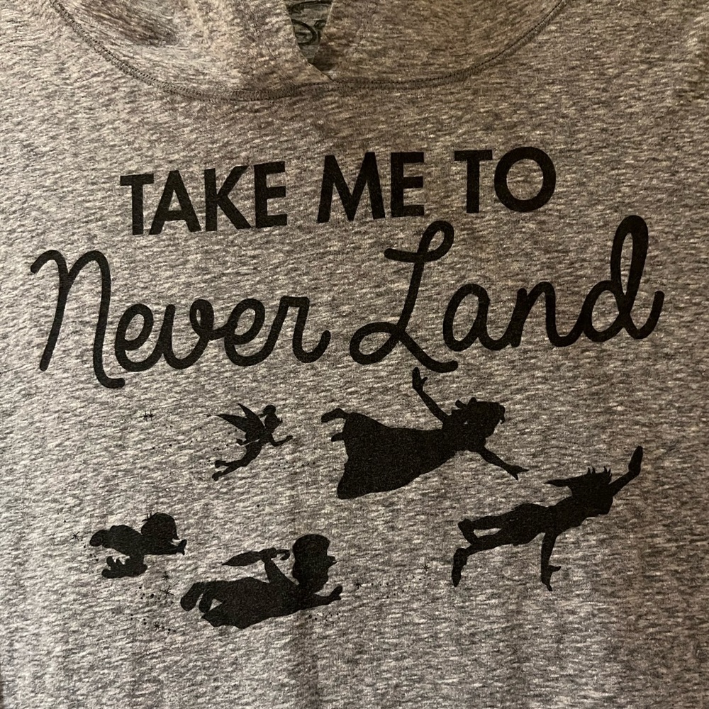 Disney “Take Me to Neverland” Long Sleeve Tee with Hood - Picture 3 of 4